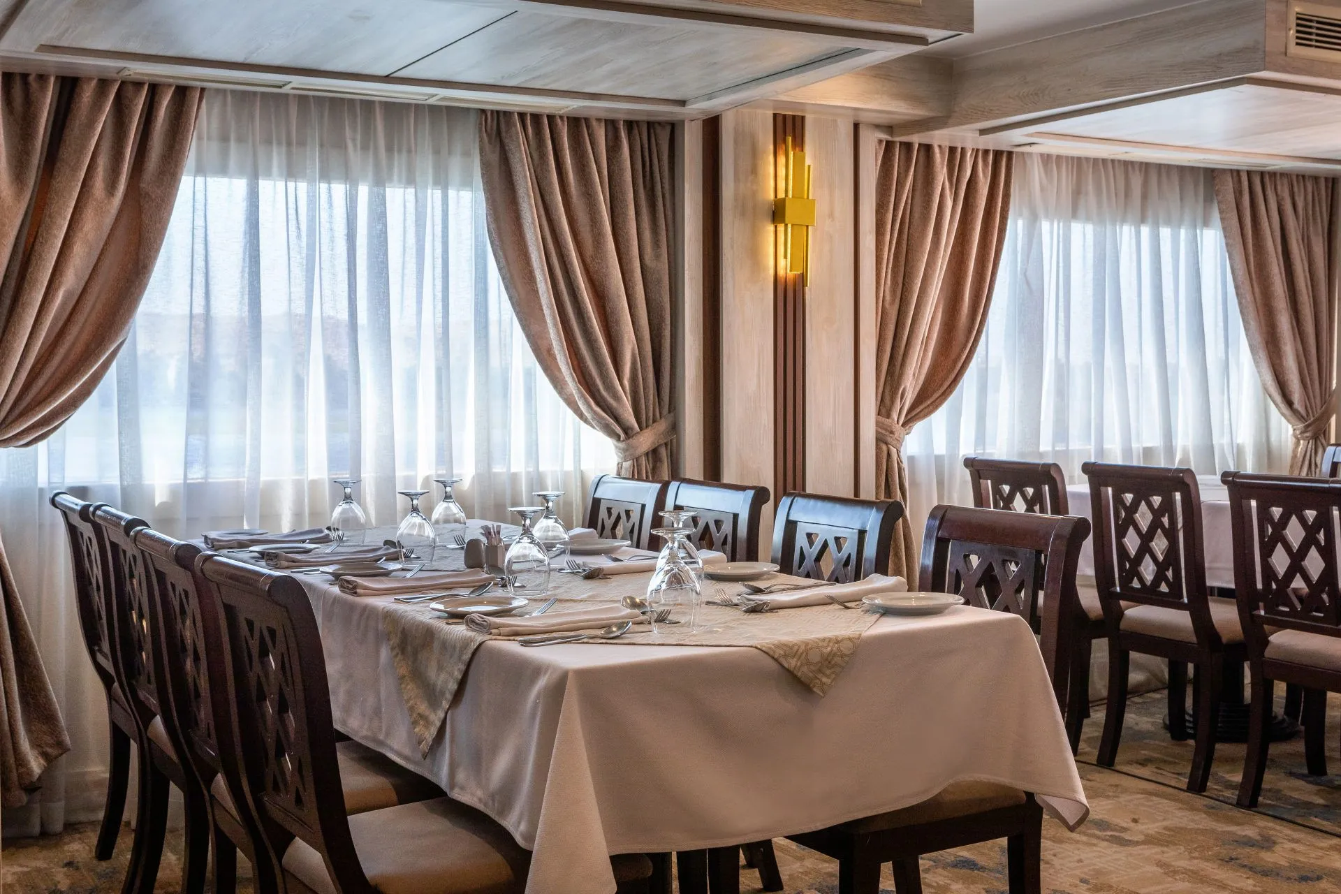 Restaurant aboard the MS Chateau Lafayette Nile Cruise Nile cruise